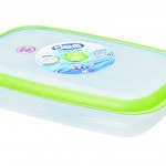 Rectangular container blue, fuchsia, green - Lt. 1,25