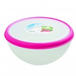 Salad bowl with lid blue, fuchsia, green - Lt. 3