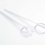 HO.RE.CA. SET TRANSPARENT SALAD CUTLERY