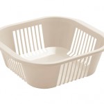 Bread basket cm 21X21Xh8 lime green