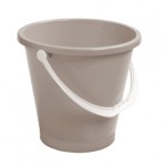 Bucket with handle diam. cm30xh28, capacity  lt.12 dove-grey