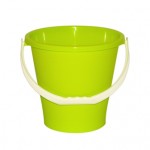 Bucket with handle diam. cm30xh28, capacity  lt.12 lime