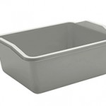 Rectangular laundry basin cm.34x34xh14 taupe