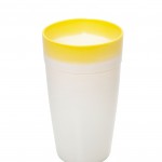 PICASSO - Soft drink glass cc. 450 diam.8cm x h 14cm assorted colors red, orange, yellow, green, blue, light blue