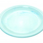 Dinner plate 25 x h 2 cm grey marble