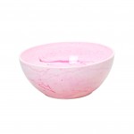 Salad bowl 16 x h 6,5 cm - Lt. 0,750 pink marble, green, blue