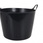 Round flexible basket black 26lt