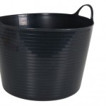 Round flexible basket black 42lt