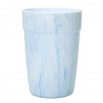Soft drink glass cc. 450 pink marble, green, blue