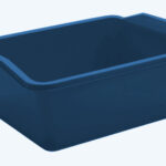 Rectangular basin w/handles dimensions cm.34x42xh17, capacity lt.12 ECO