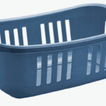 Rectangular perforated laundry basket cm.56x38xh21 ECO
