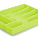 Cutlery tray 34 x 26 x h 4,5 cm lime